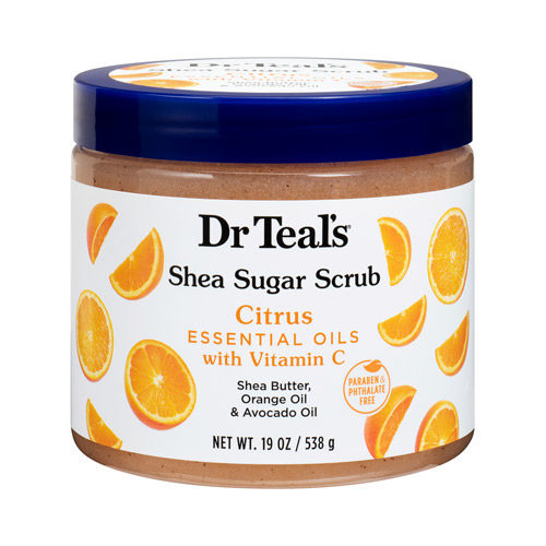 Dr Teal's Shea Sugar Scrub with Citrus, Vitamin C & Essential Oils